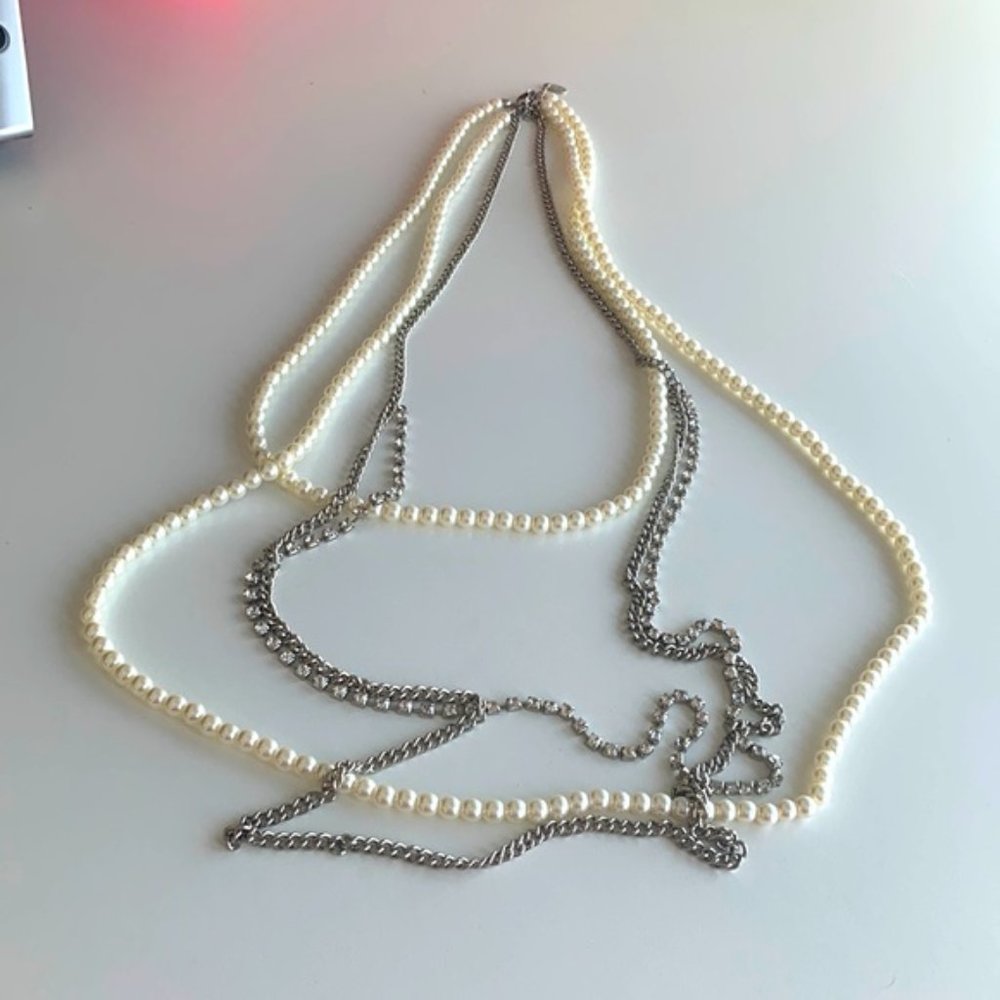 Aldo Multi Strand Long Necklace